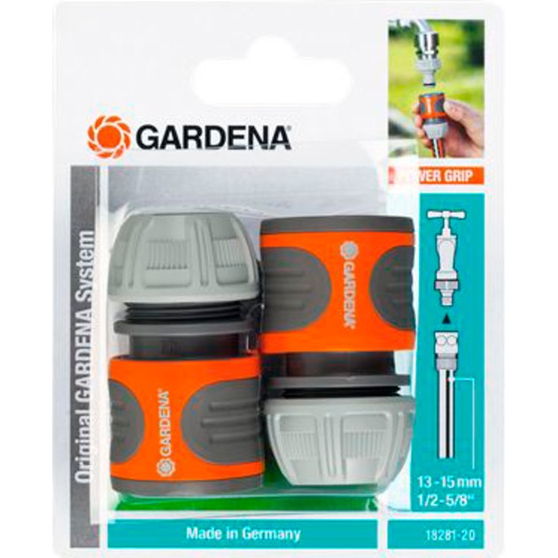 Gardena Schlauchverbinder Satz 13mm (1/2″), 15mm (5/8″), Schlauchstück | 04078500012379 Gardena Schlauchverbinder Satz 13mm (1/2″), 15mm (5/8″), Schlauchstück | 04078500012379