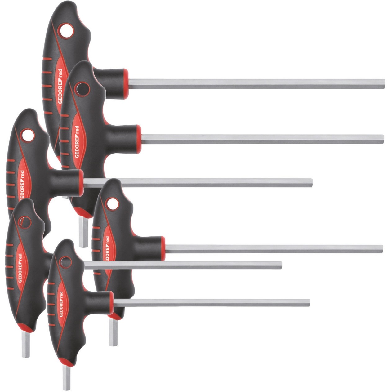 Gedore Red 2K-T-Griff-Winkelschraubendreher-Satz, 6-teilig | 04060833012812 Gedore Red 2K-T-Griff-Winkelschraubendreher-Satz, 6-teilig | 04060833012812