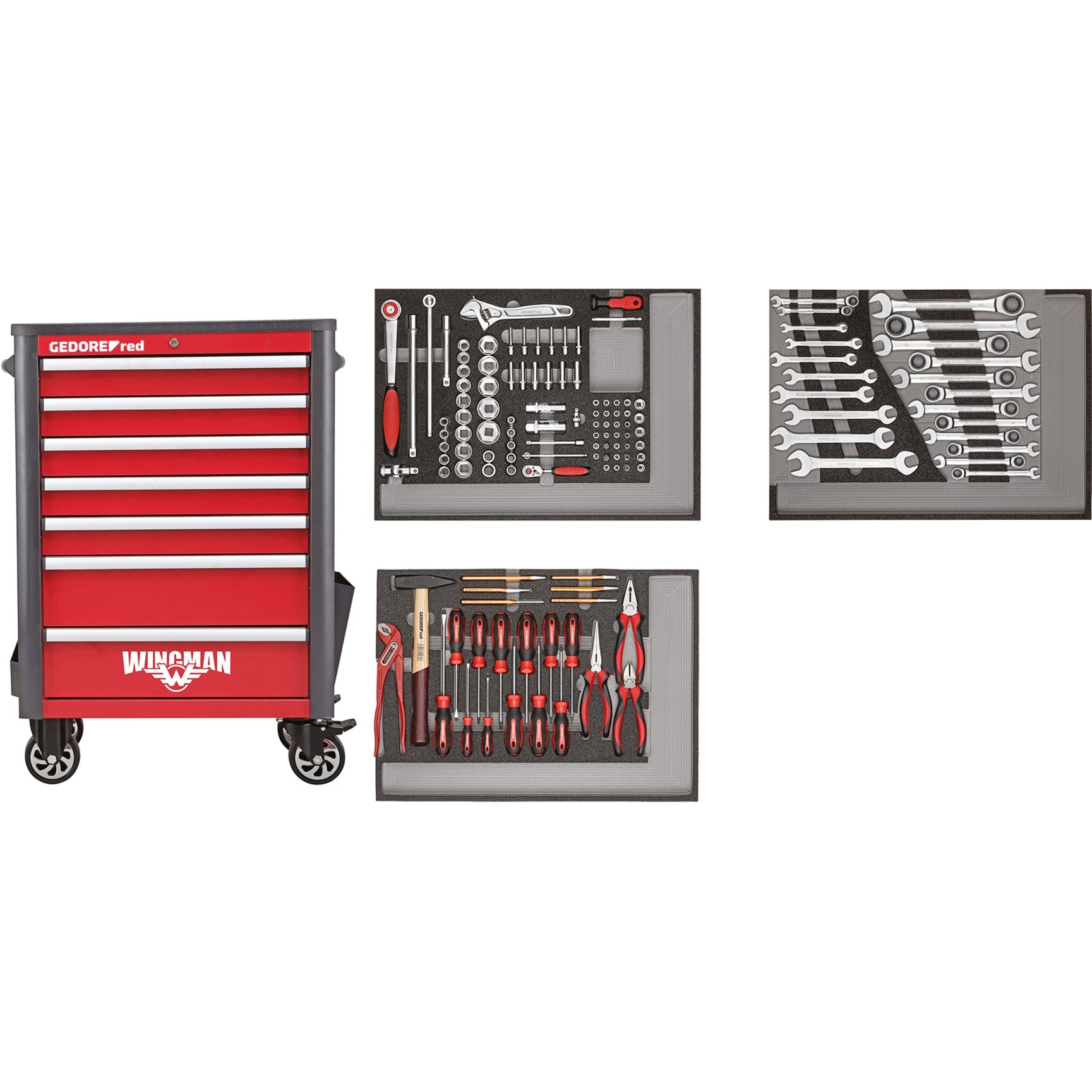 Gedore Red Werkzeugwagen WINGMAN | 04060833016940 Gedore Red Werkzeugwagen WINGMAN | 04060833016940
