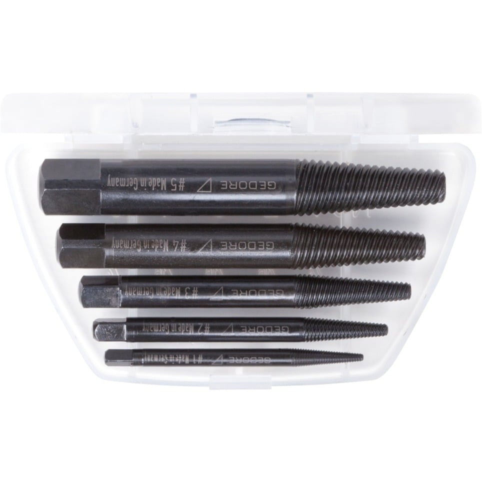 Gedore Schraubenausdreher-Set, 5-teilig, M3 – M18 | 04010886675960 Gedore Schraubenausdreher-Set, 5-teilig, M3 – M18 | 04010886675960