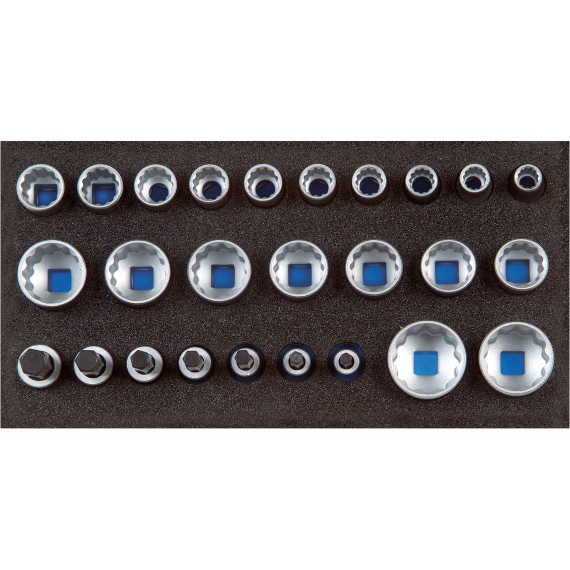Gedore Steckschlüsseleinsatz-Set 1/2″, 26-teilig | 04010886895214 Gedore Steckschlüsseleinsatz-Set 1/2″, 26-teilig | 04010886895214