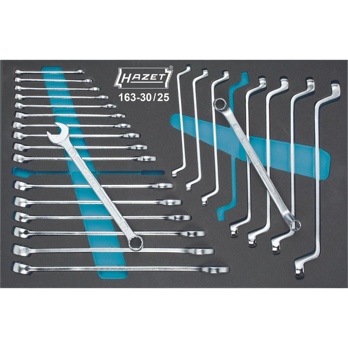 Hazet Ring-Maul- / Doppel-Ringschlüsssel Satz 163-30/25, Werkzeug-Set | 04000896118601 Hazet Ring-Maul- / Doppel-Ringschlüsssel Satz 163-30/25, Werkzeug-Set | 04000896118601