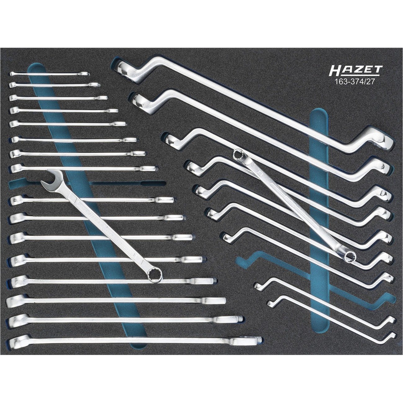 Hazet Schraubenschlüssel-Satz 163-374/27, Werkzeug-Set | 04000896196753 Hazet Schraubenschlüssel-Satz 163-374/27, Werkzeug-Set | 04000896196753