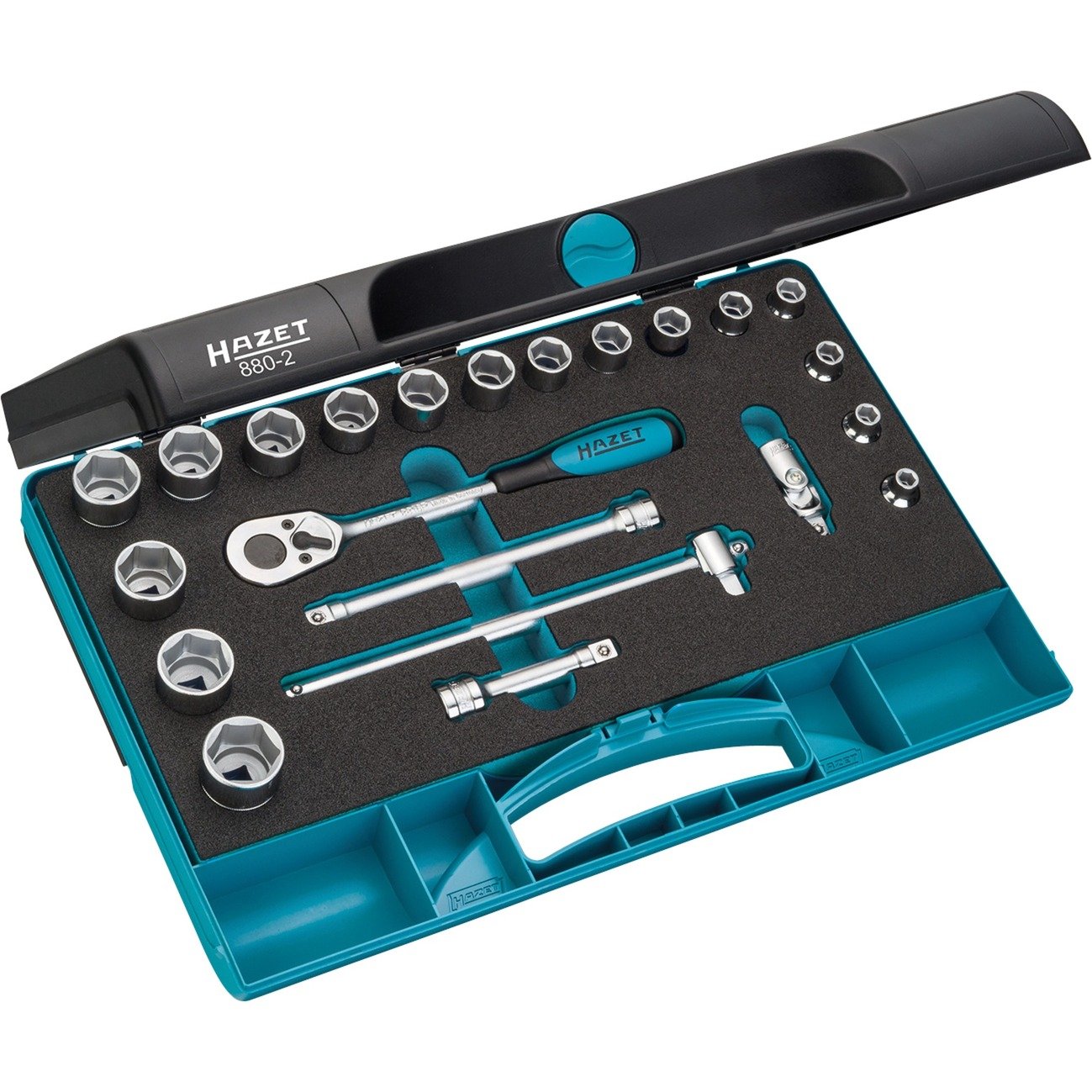 Hazet Steckschlüssel-Satz 880-2, 3/8″, 22-teilig, Werkzeug-Set | 04000896039036 Hazet Steckschlüssel-Satz 880-2, 3/8″, 22-teilig, Werkzeug-Set | 04000896039036