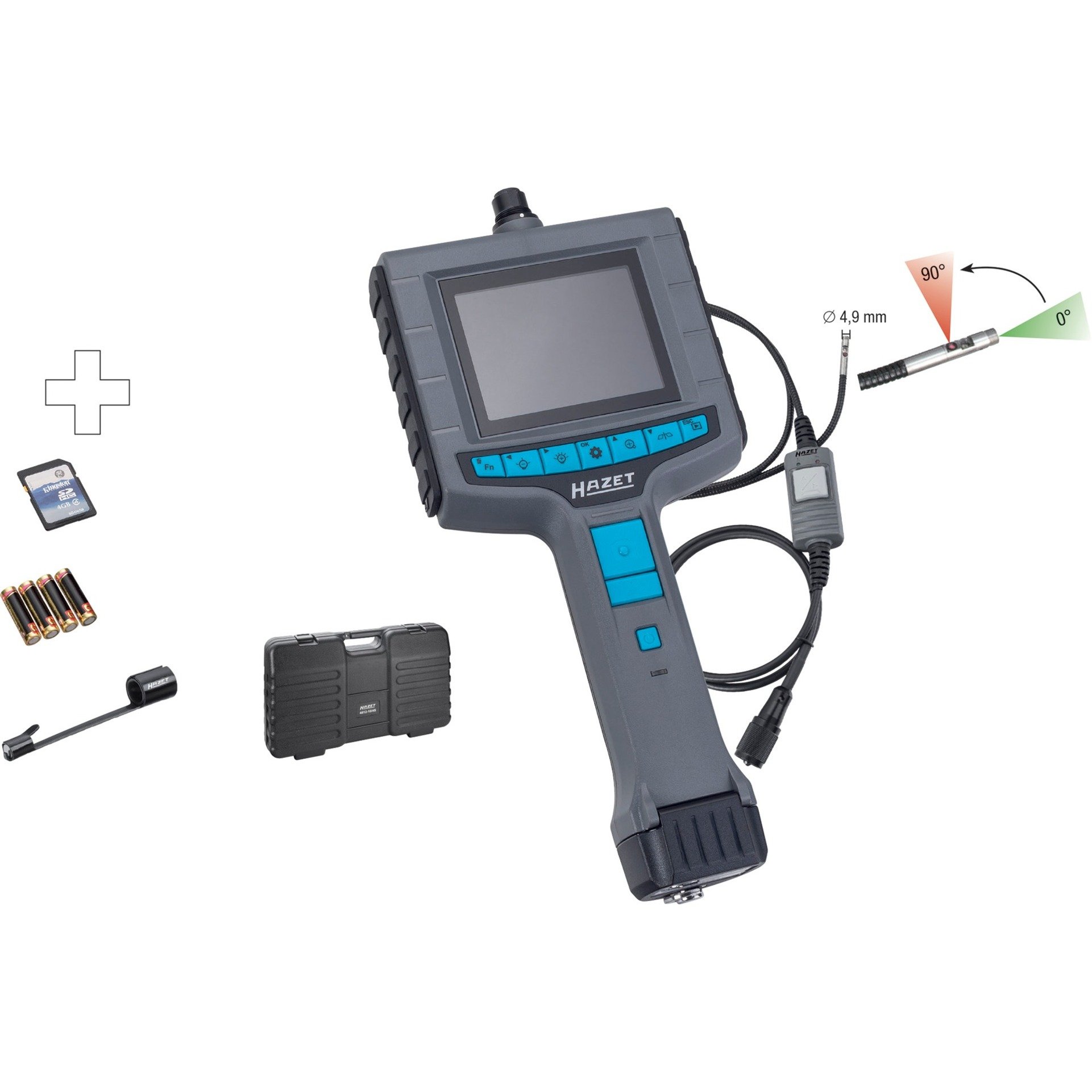 Hazet Video-Endoskop 4812-10/4S, Inspektionskamera | 04000896181742 Hazet Video-Endoskop 4812-10/4S, Inspektionskamera | 04000896181742