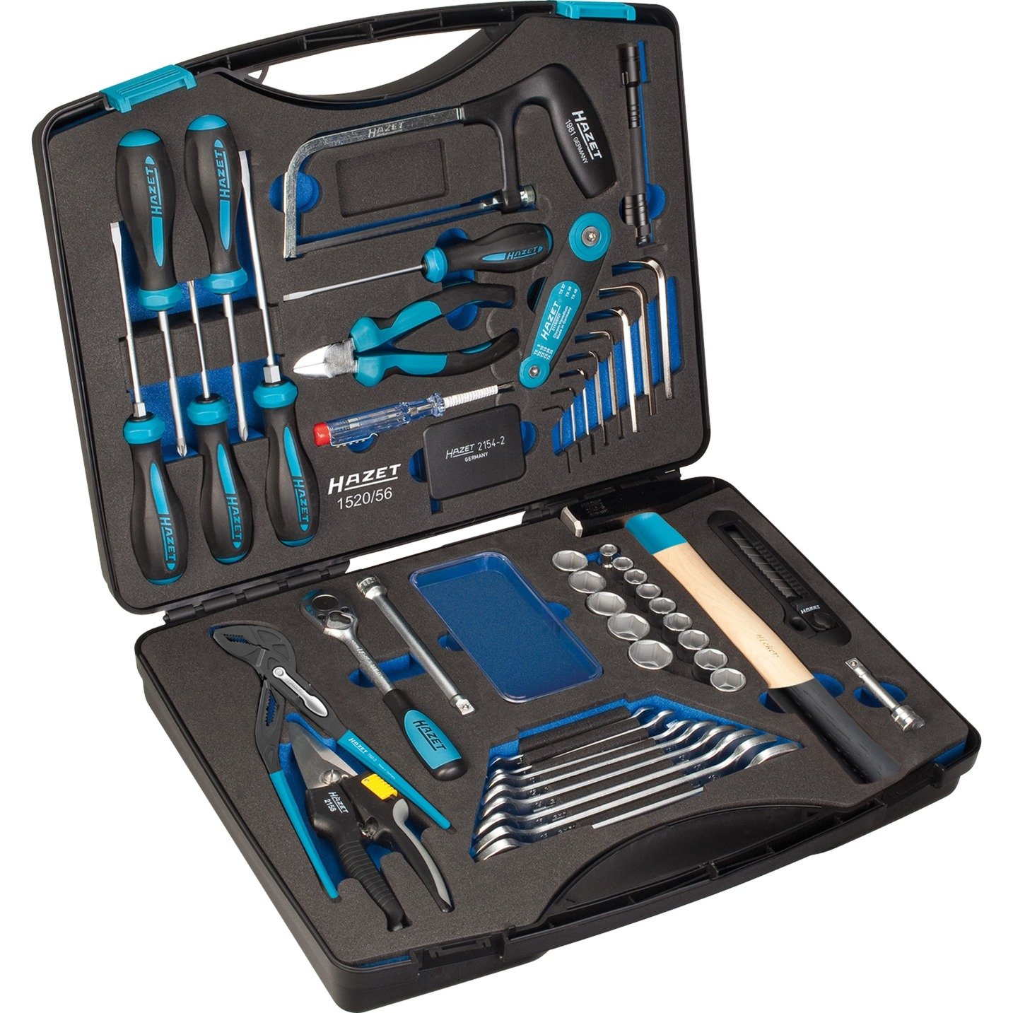 Hazet Werkzeug-Koffer 1520/56, Werkzeug-Set | 04000896111183 Hazet Werkzeug-Koffer 1520/56, Werkzeug-Set | 04000896111183