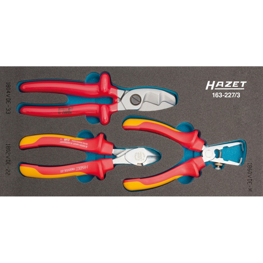 Hazet Zangen-Satz VDE 163-227/3, Werkzeug-Set | 04000896177868 Hazet Zangen-Satz VDE 163-227/3, Werkzeug-Set | 04000896177868