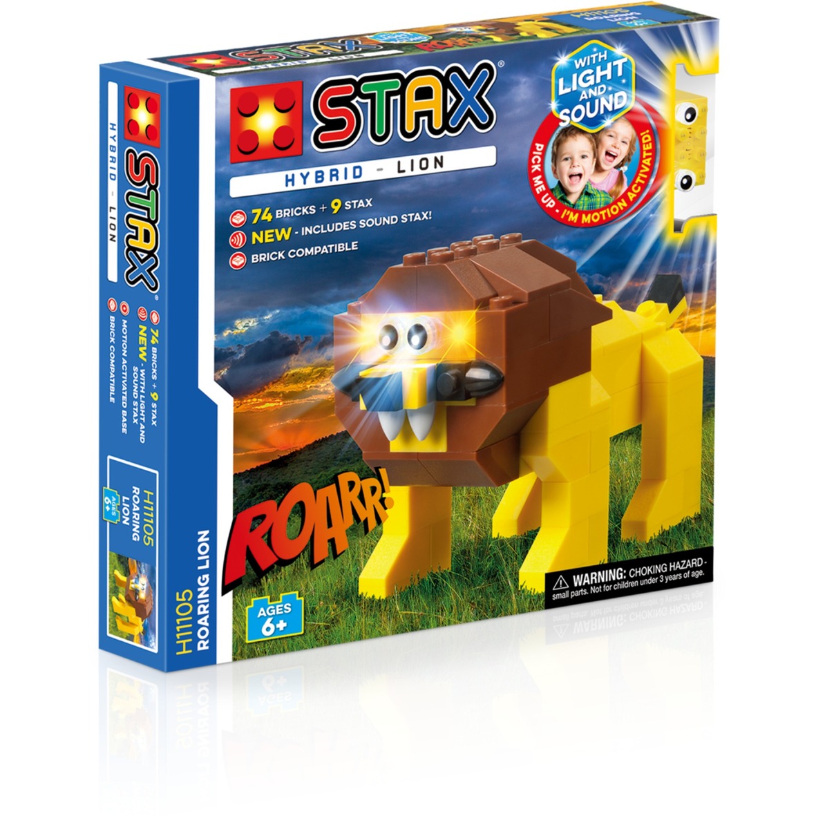 Light STAX Hybrid Roaring Lion, Konstruktionsspielzeug | 08719831530045 Light STAX Hybrid Roaring Lion, Konstruktionsspielzeug | 08719831530045