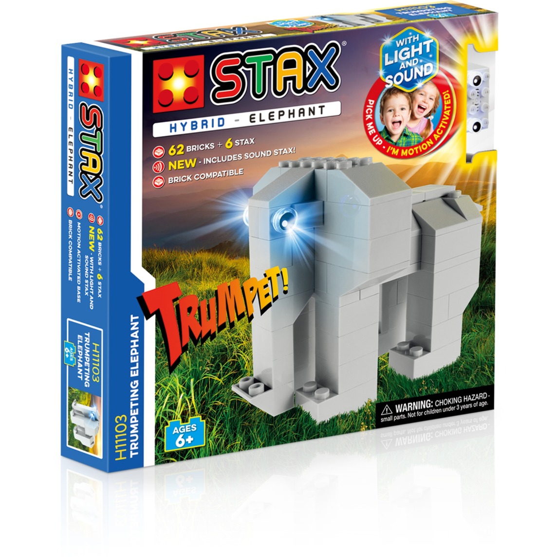 Light STAX Hybrid Trumpeting Elephant, Konstruktionsspielzeug | 08719831530021 Light STAX Hybrid Trumpeting Elephant, Konstruktionsspielzeug | 08719831530021