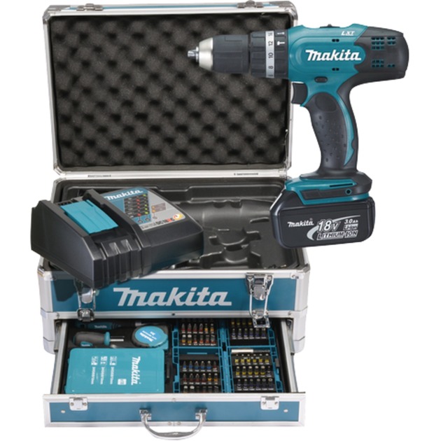 Makita Akku-Schlagbohrschrauber DHP453RFX2, 18Volt | 00088381811910 Makita Akku-Schlagbohrschrauber DHP453RFX2, 18Volt | 00088381811910