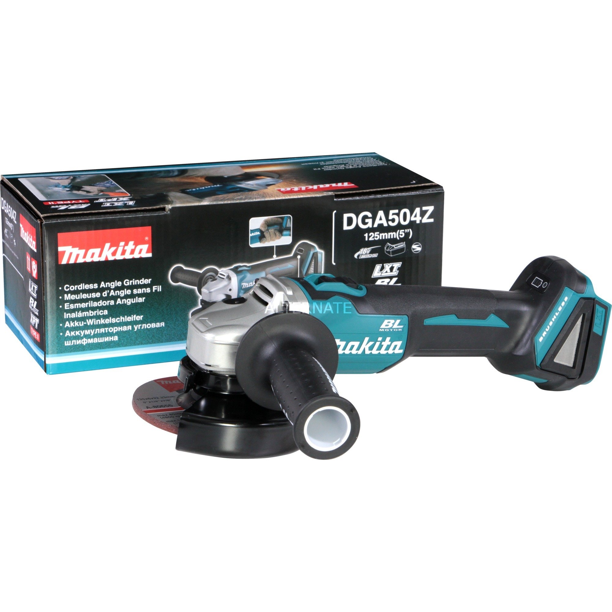 Makita Akku-Winkelschleifer DGA504Z, 18Volt | 00088381683920 Makita Akku-Winkelschleifer DGA504Z, 18Volt | 00088381683920