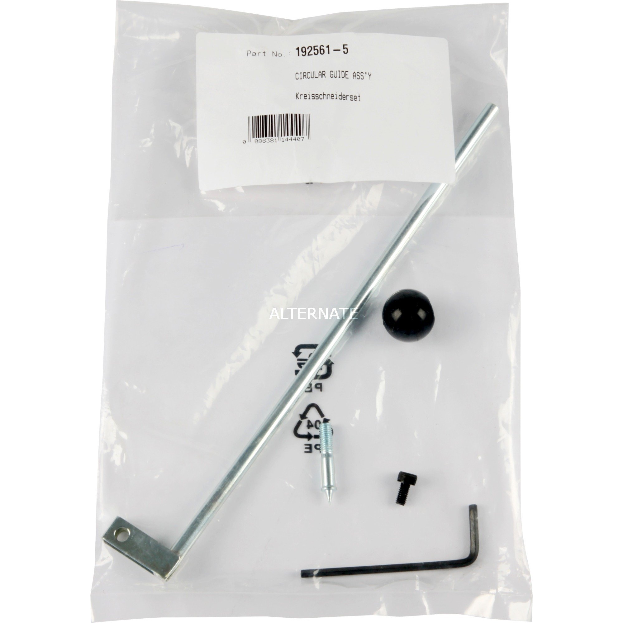 Makita Kreisschneider-Set 192561-5, Führung | 00088381144407