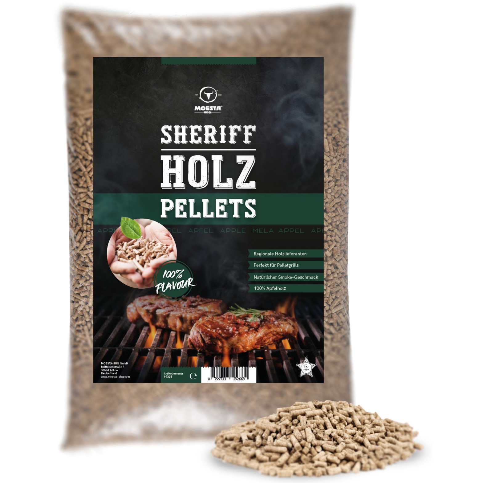 Moesta Hartholz Pellets Apfel, 5kg, Brennstoff | 04260664770398 Moesta Hartholz Pellets Apfel, 5kg, Brennstoff | 04260664770398