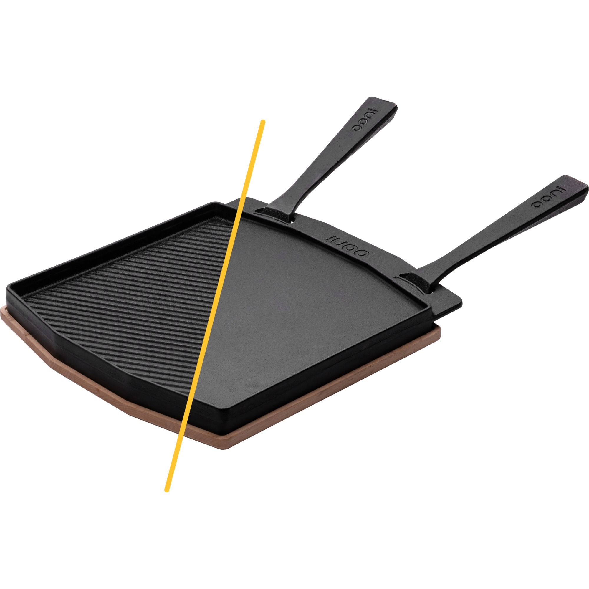 Ooni Doppelseitige Grizzler-Platte, Grillplatte | 05060568342573 Ooni Doppelseitige Grizzler-Platte, Grillplatte | 05060568342573