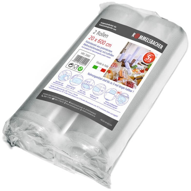 Folienrolle VRS 2060, 20cm x 6 Meter, Vakuumier-Folien