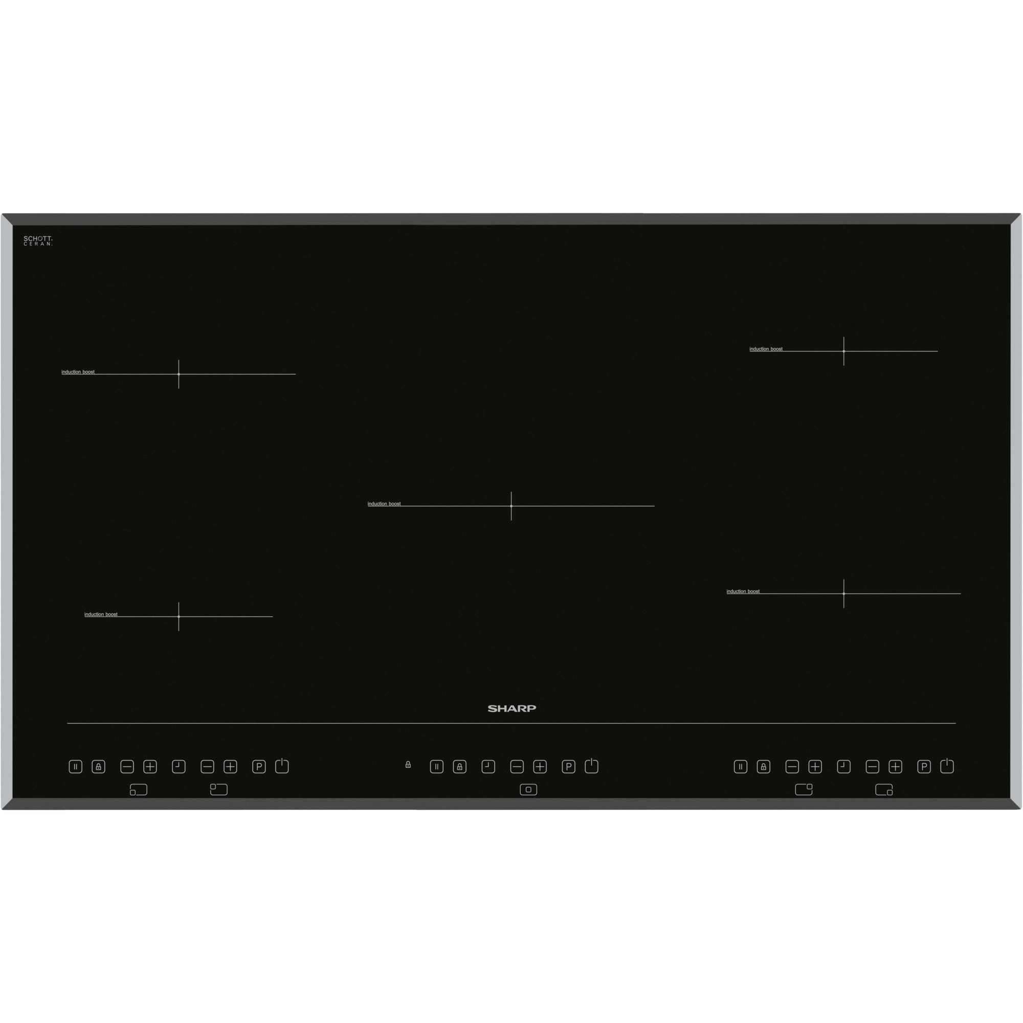 Sharp KH-9I26CT00-EU, Autarkes Kochfeld | 04974019872445