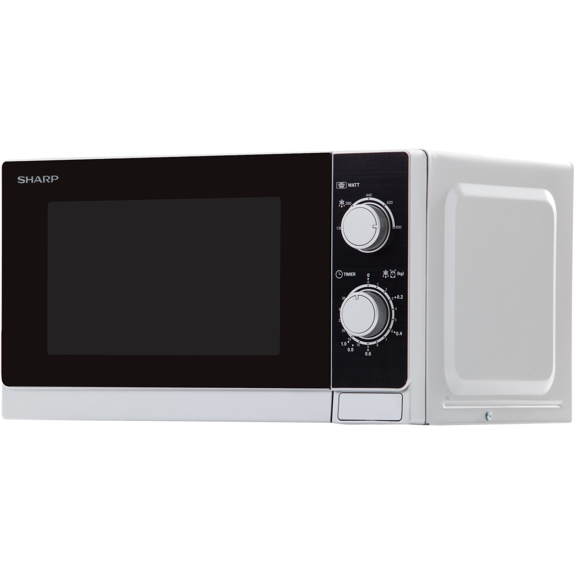 Sharp R-200 W Mikrowelle schwarz 20 l Garraum 800 Watt Timerfunktion