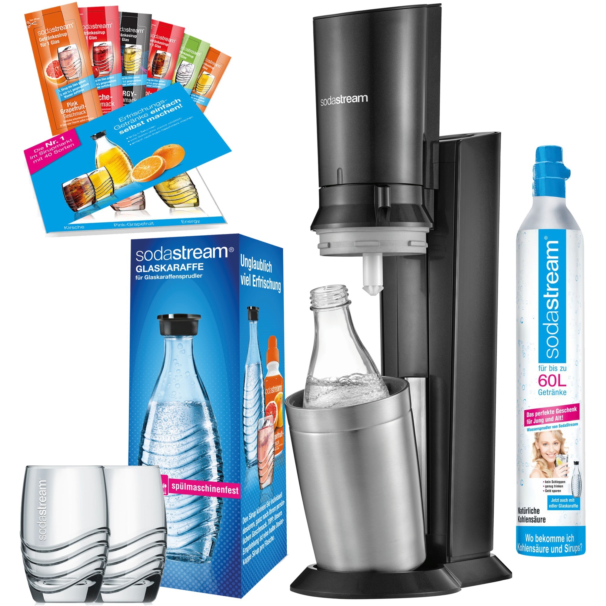 SODASTREAM EASY PROMOPACK WEISS WASSERSPRUDLER CO2-ZYLINDER NEUWARE