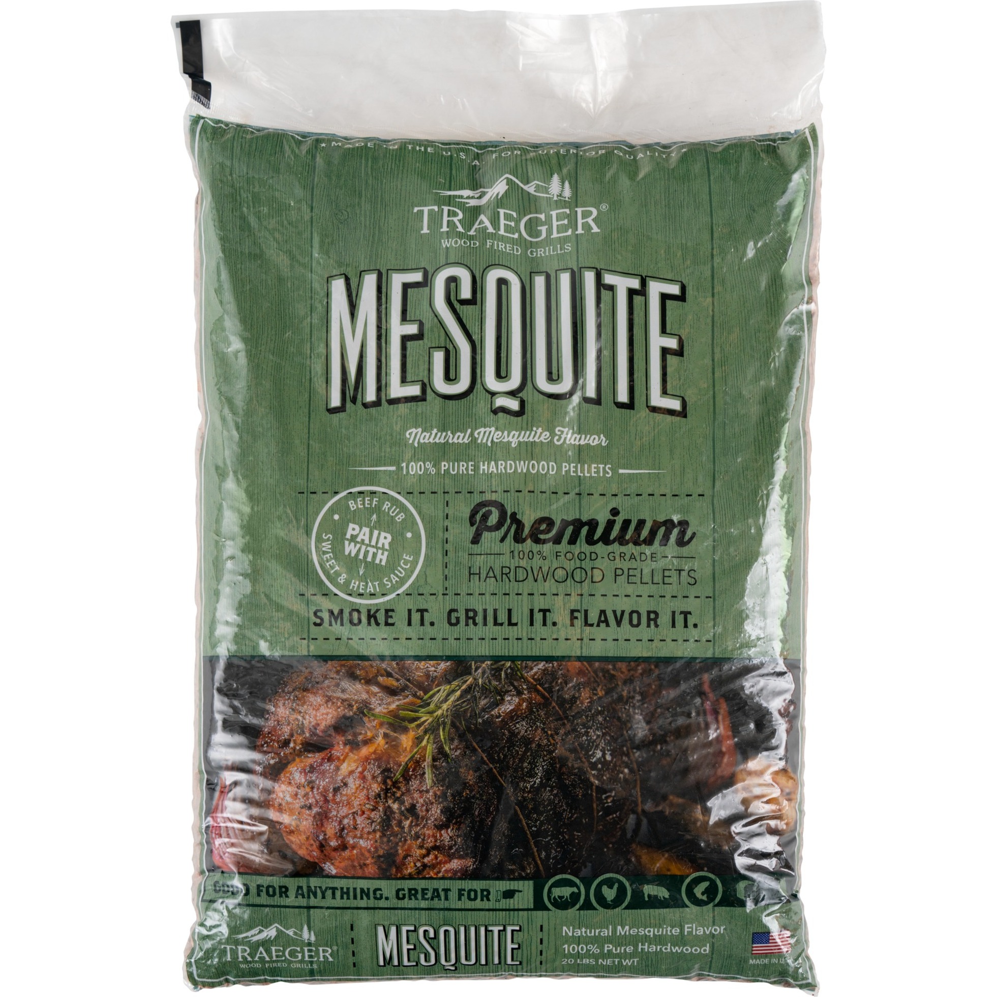 Traeger Hartholz Pellets MESQUITE, 9kg, Brennstoff | 00634868932465