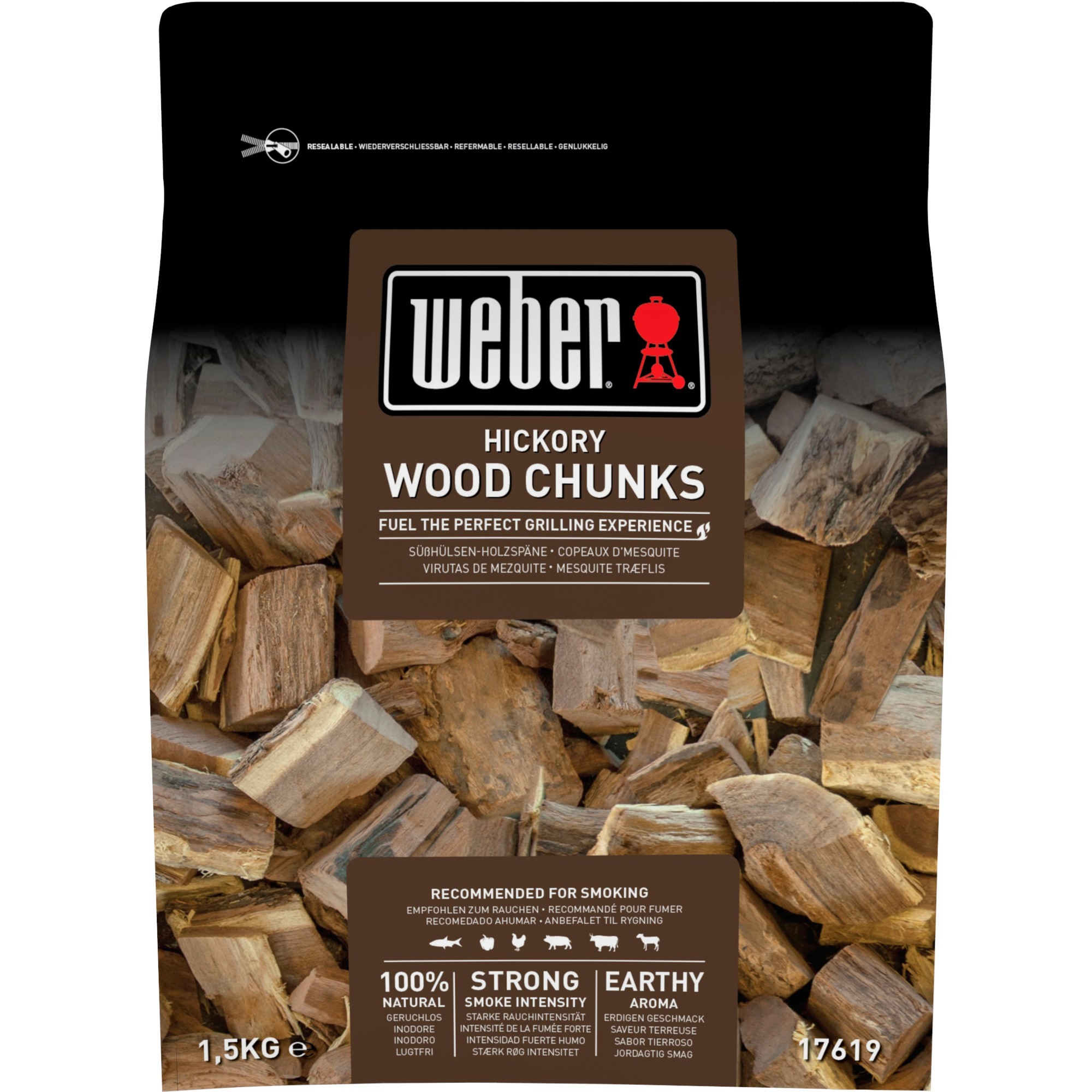 Weber Wood Chunks Hickory 17619, Räucherchips | 00077924039461 Weber Wood Chunks Hickory 17619, Räucherchips | 00077924039461