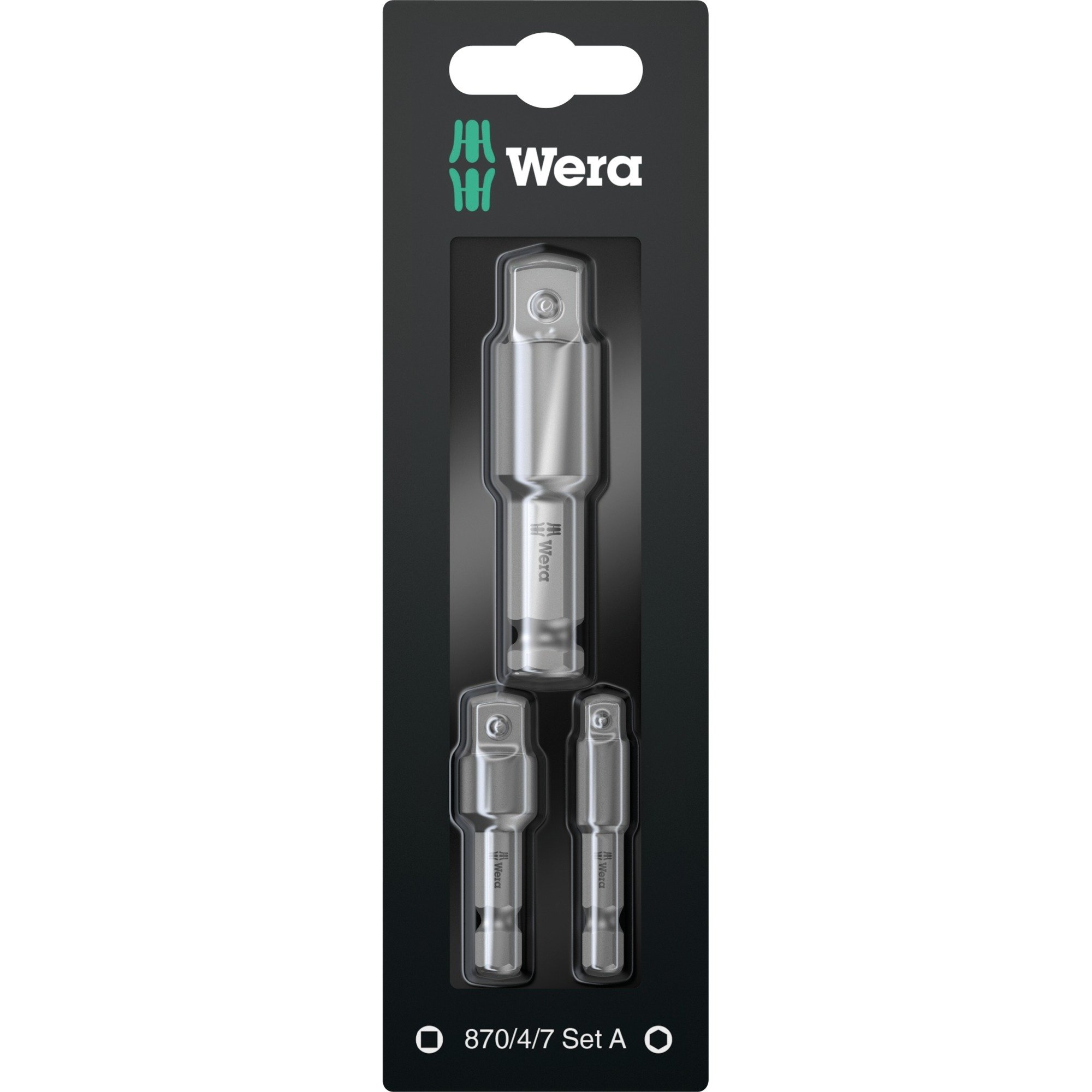 Wera Steckschlüssel Adapter-Satz 870/4/7 Set A SB | 04013288139115 Wera Steckschlüssel Adapter-Satz 870/4/7 Set A SB | 04013288139115
