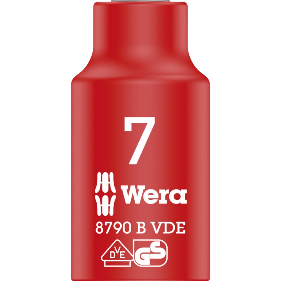 Wera VDE Zyklop-Steckschlüssel-Einsatz, 7mm, 3/8″ | 04013288192943 Wera VDE Zyklop-Steckschlüssel-Einsatz, 7mm, 3/8″ | 04013288192943