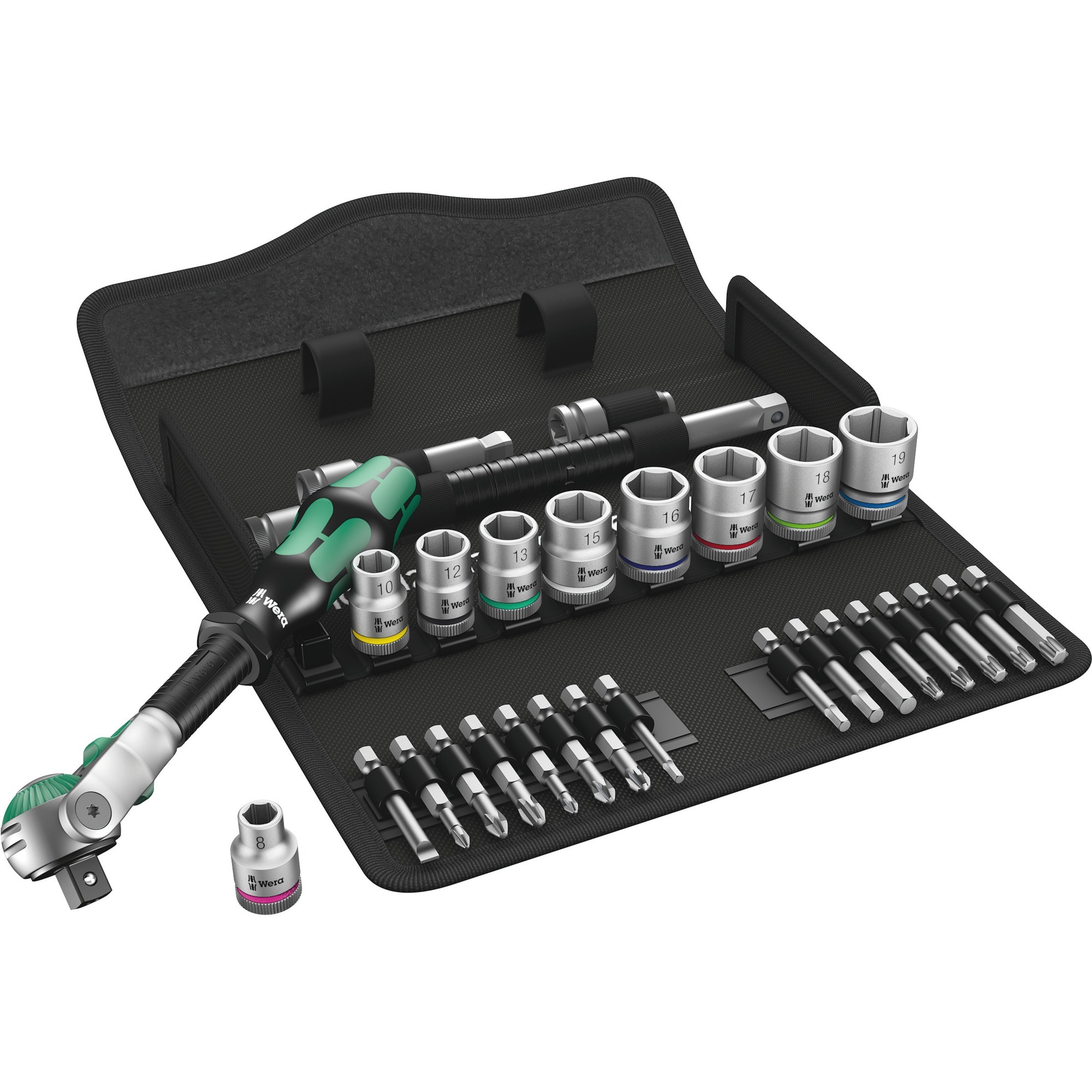 Zyklop Speed-Knarrensatz 8100 SB 6, 3/8", 29-teilig, Werkzeug-Set