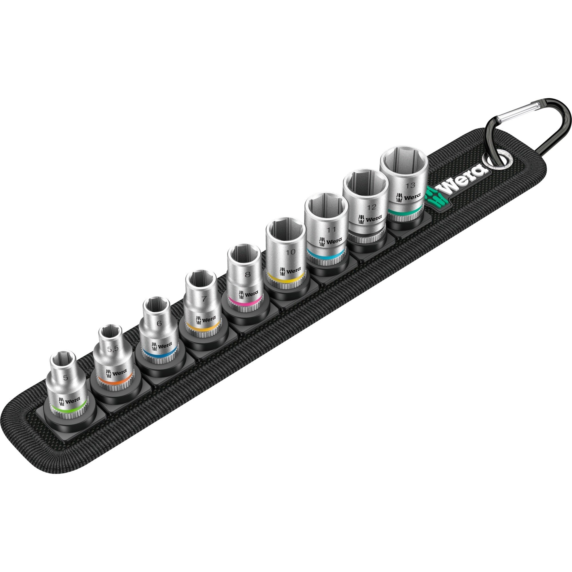 Wera Zyklop Steckschlüssel.-Satz Belt A4, 9-teilig | 04013288190789 Wera Zyklop Steckschlüssel.-Satz Belt A4, 9-teilig | 04013288190789