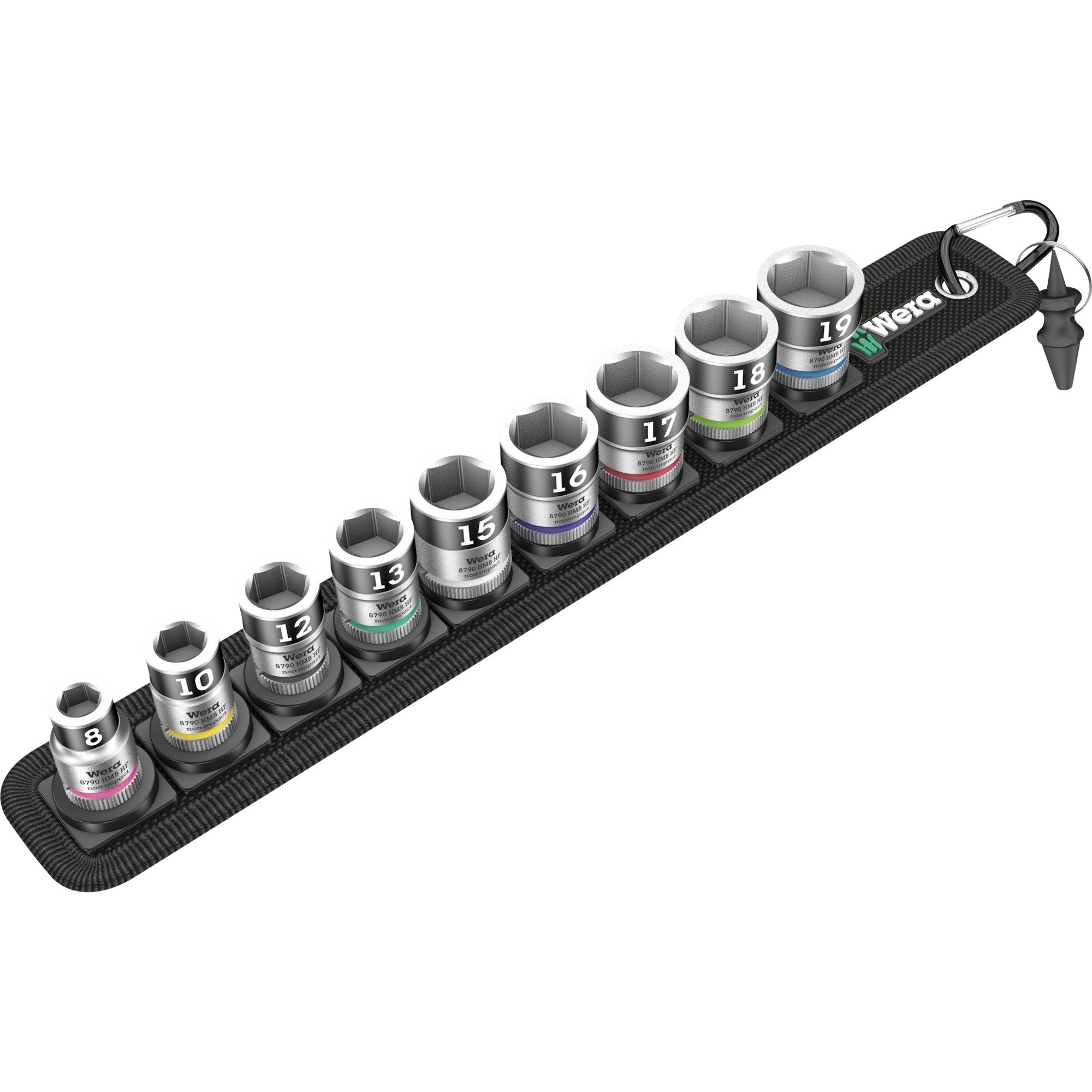 Wera Zyklop Steckschlüsseleinsatz-Satz Belt B1, 3/8″, 10-teilig | 04013288194947 Wera Zyklop Steckschlüsseleinsatz-Satz Belt B1, 3/8″, 10-teilig | 04013288194947