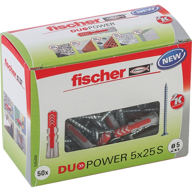 Fischer Dübel DUOPOWER 5×25 S LD | 04048962239874 Fischer Dübel DUOPOWER 5×25 S LD | 04048962239874