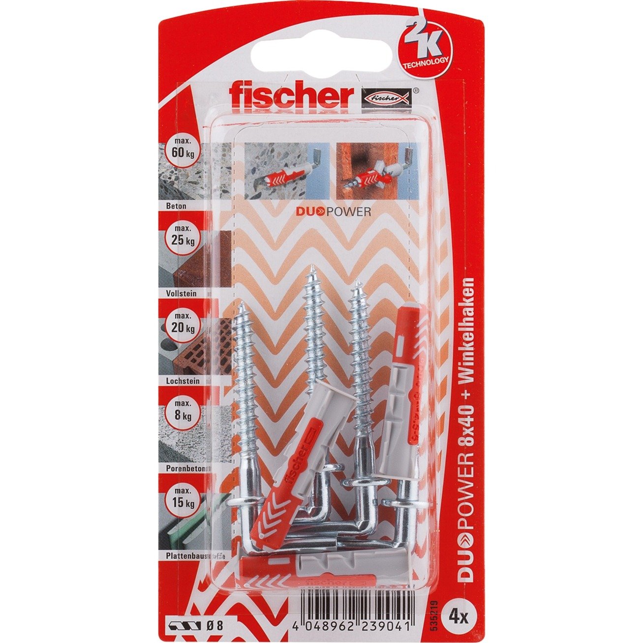 Fischer Dübel DUOPOWER 8X40 WH K DE | 04048962239041 Fischer Dübel DUOPOWER 8X40 WH K DE | 04048962239041
