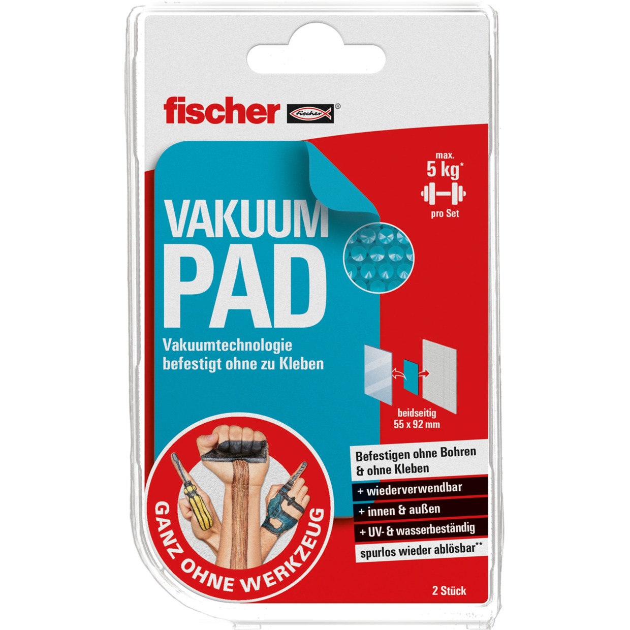 Fischer GOW Vakuum Pad, Halterung | 04048962329094 Fischer GOW Vakuum Pad, Halterung | 04048962329094