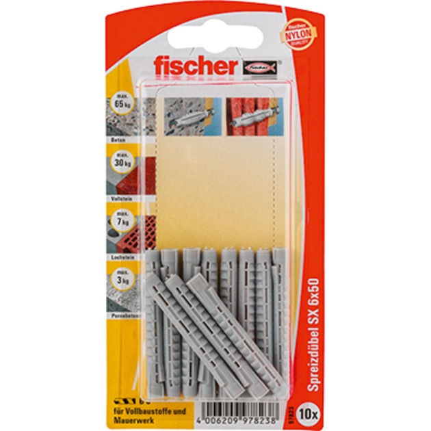 Fischer Spreizdübel SX 6×50 K DE | 04006209978238 Fischer Spreizdübel SX 6×50 K DE | 04006209978238
