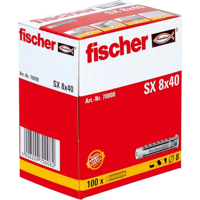 Fischer Spreizdübel SX 8×40 | 04006209700082 Fischer Spreizdübel SX 8×40 | 04006209700082