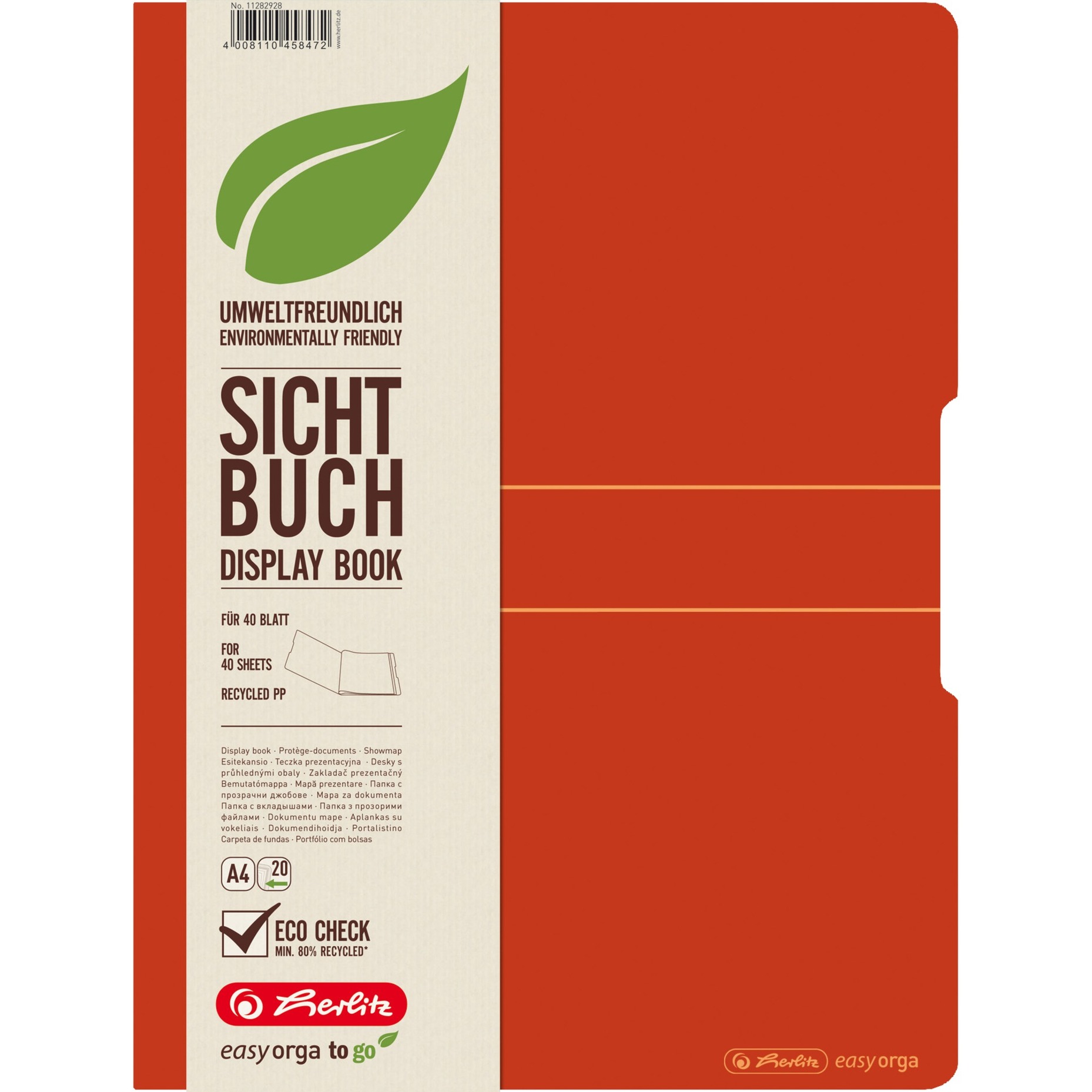 Herlitz Sichtbuch Recycling, Ordner | 04008110458472 Herlitz Sichtbuch Recycling, Ordner | 04008110458472