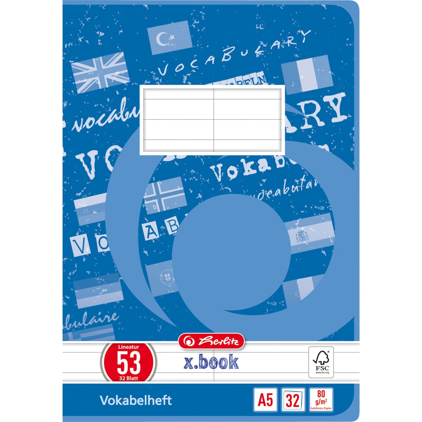 Herlitz Vokabelheft 32 Blatt liniert | 04008110415581 Herlitz Vokabelheft 32 Blatt liniert | 04008110415581