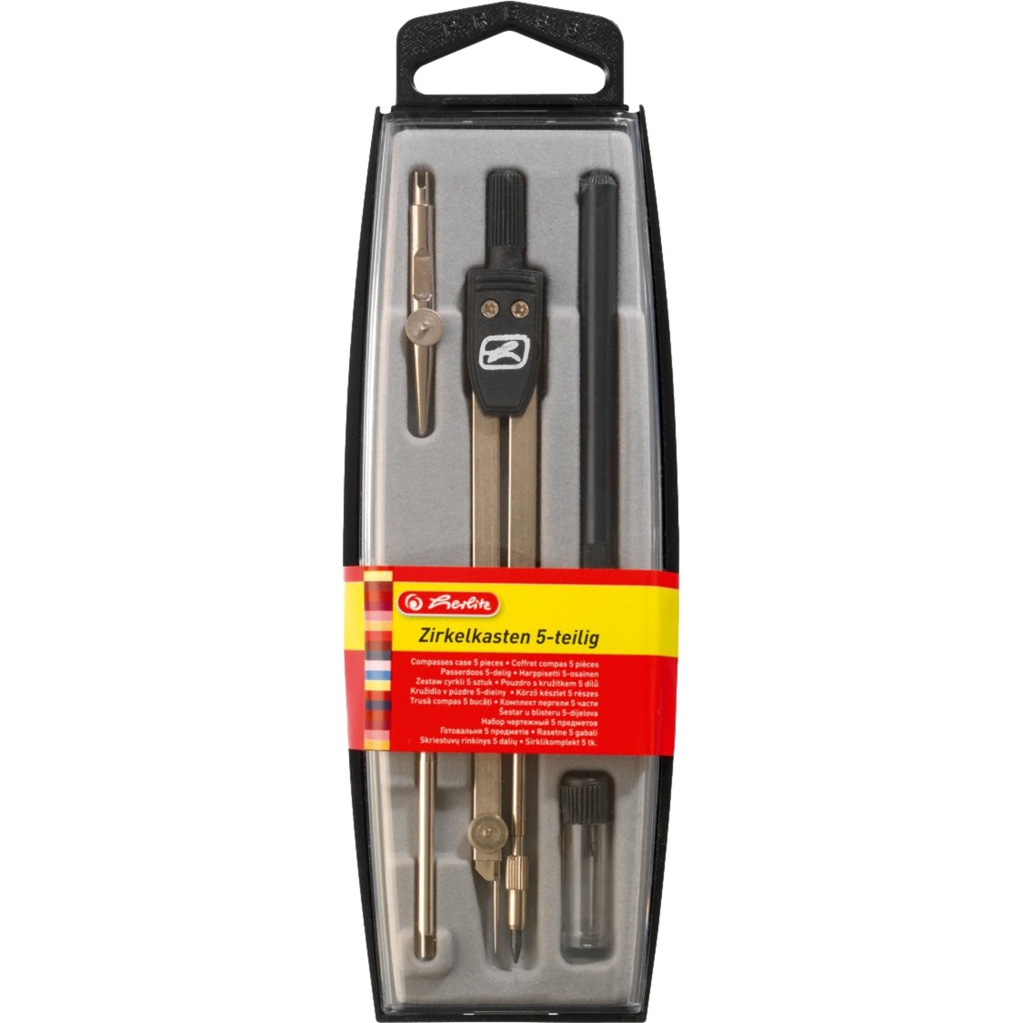 Herlitz Zirkelkasten 5-teilig | 04008118710305