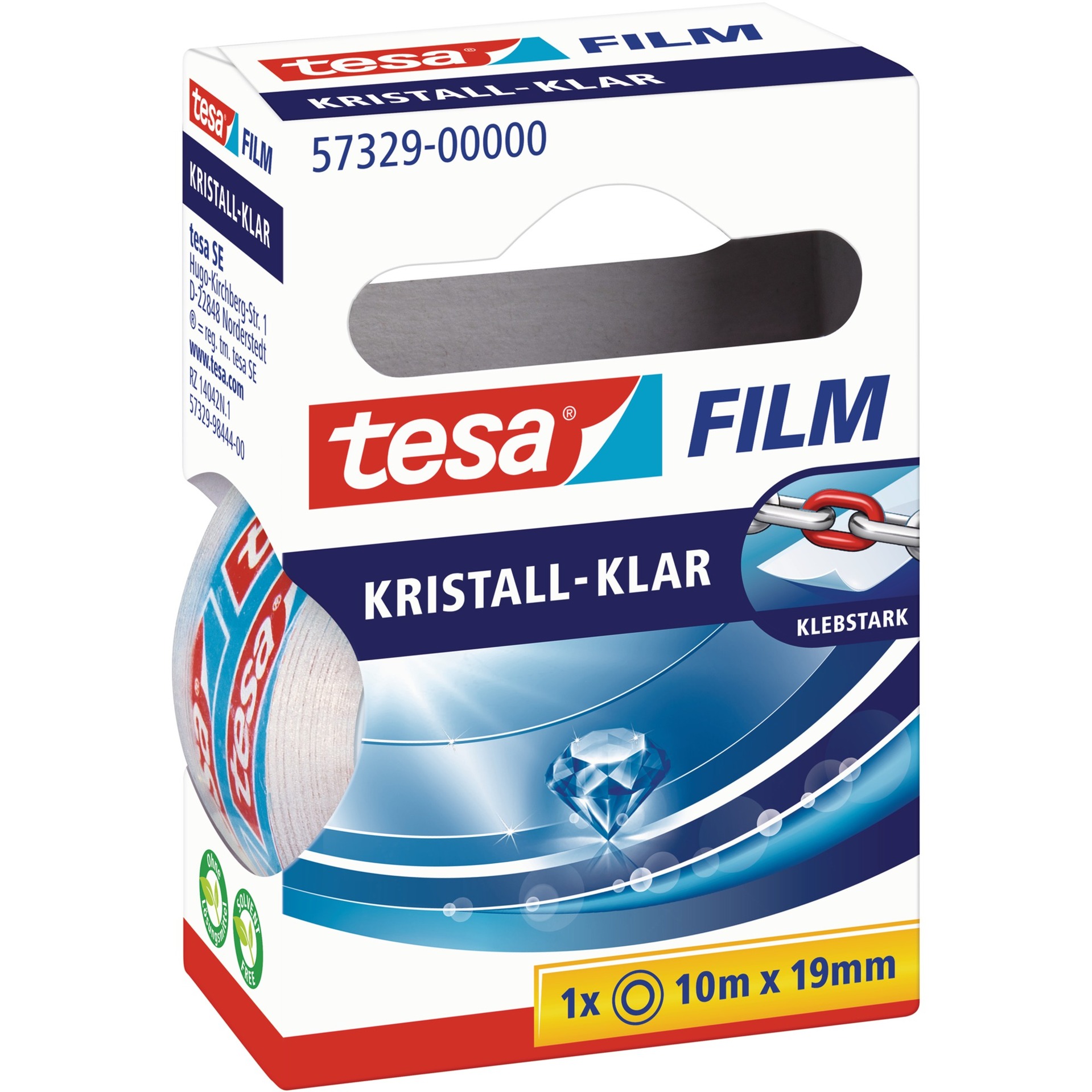 Tesa kristall-klar, 1 Rolle, 19mm, Klebeband | 04042448040008 Tesa kristall-klar, 1 Rolle, 19mm, Klebeband | 04042448040008