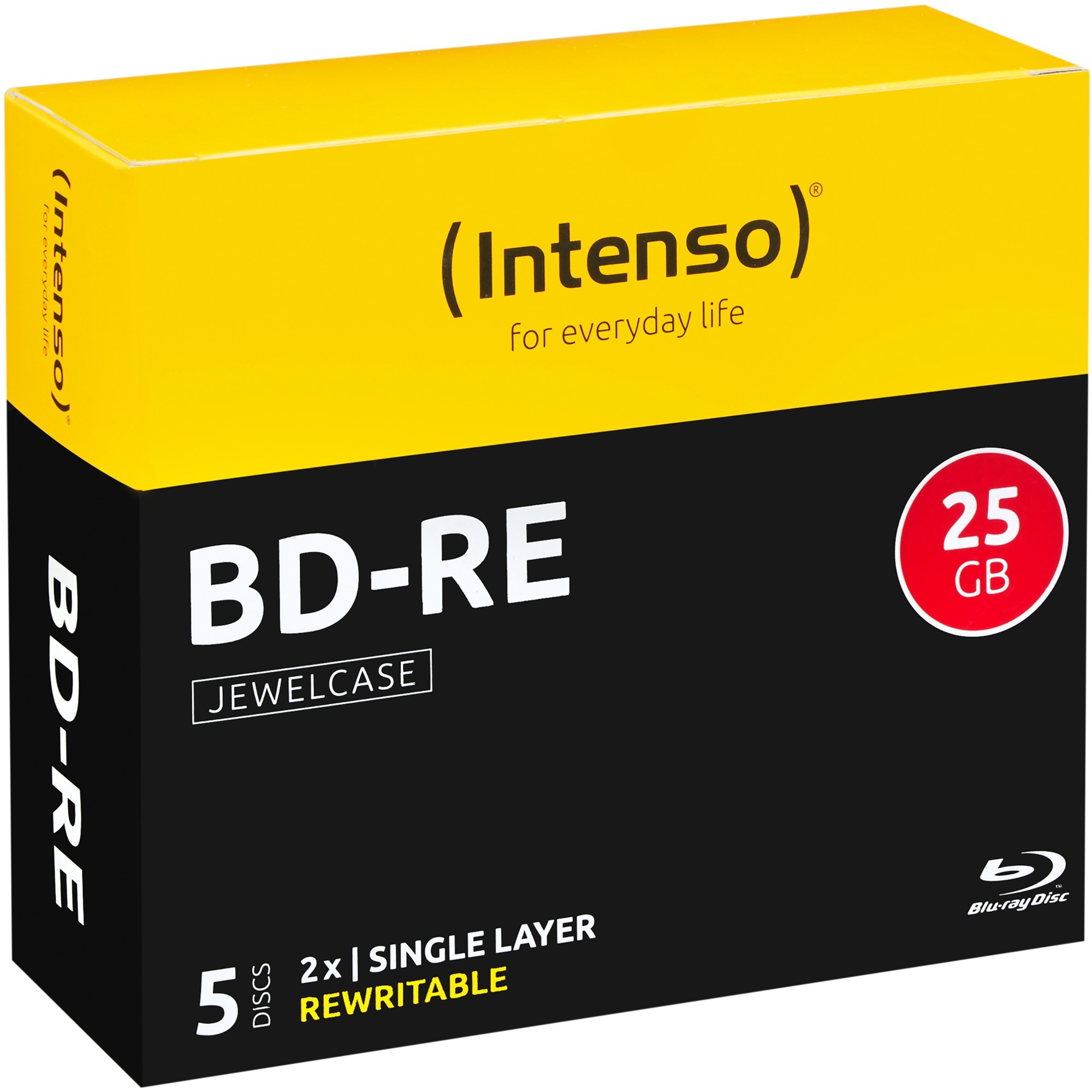 Intenso BD-RE 25 GB, Blu-ray-Rohlinge | 04034303009992 Intenso BD-RE 25 GB, Blu-ray-Rohlinge | 04034303009992