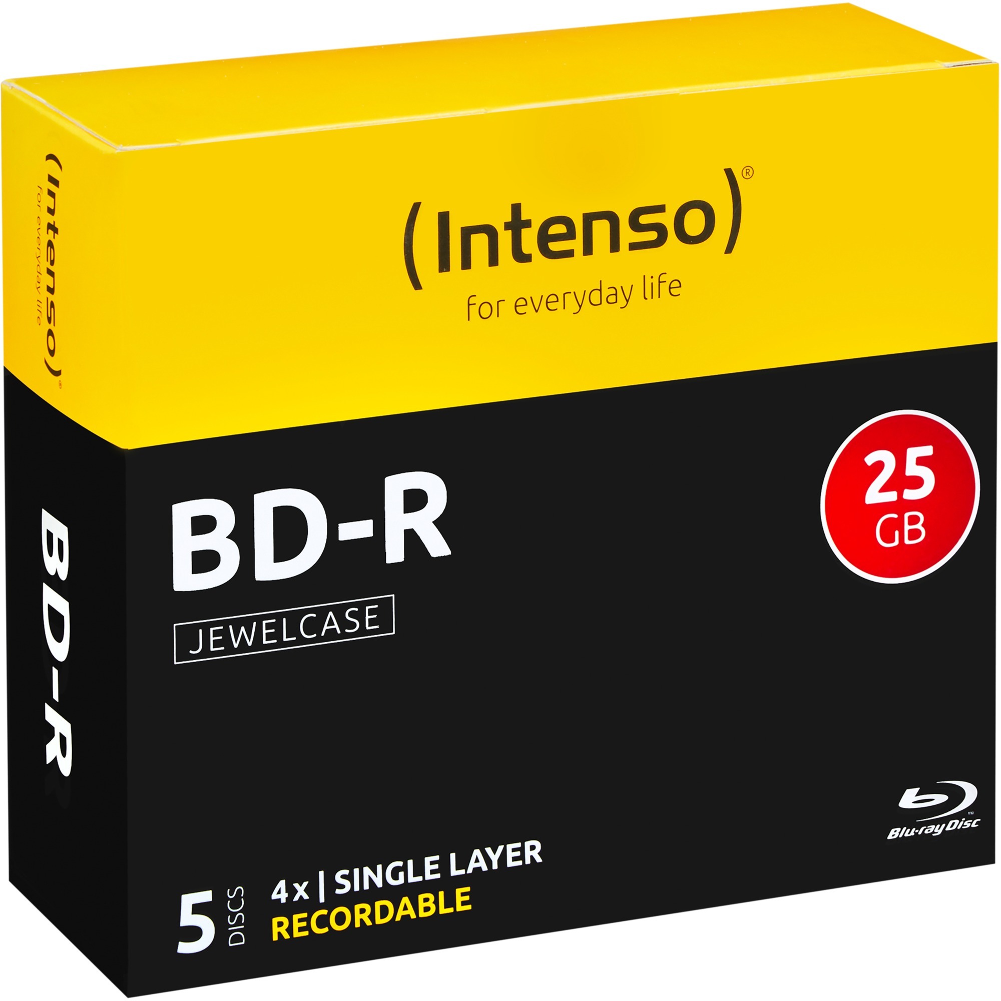 Intenso BD-R 25 GB, Blu-ray-Rohlinge | 04034303009961 Intenso BD-R 25 GB, Blu-ray-Rohlinge | 04034303009961