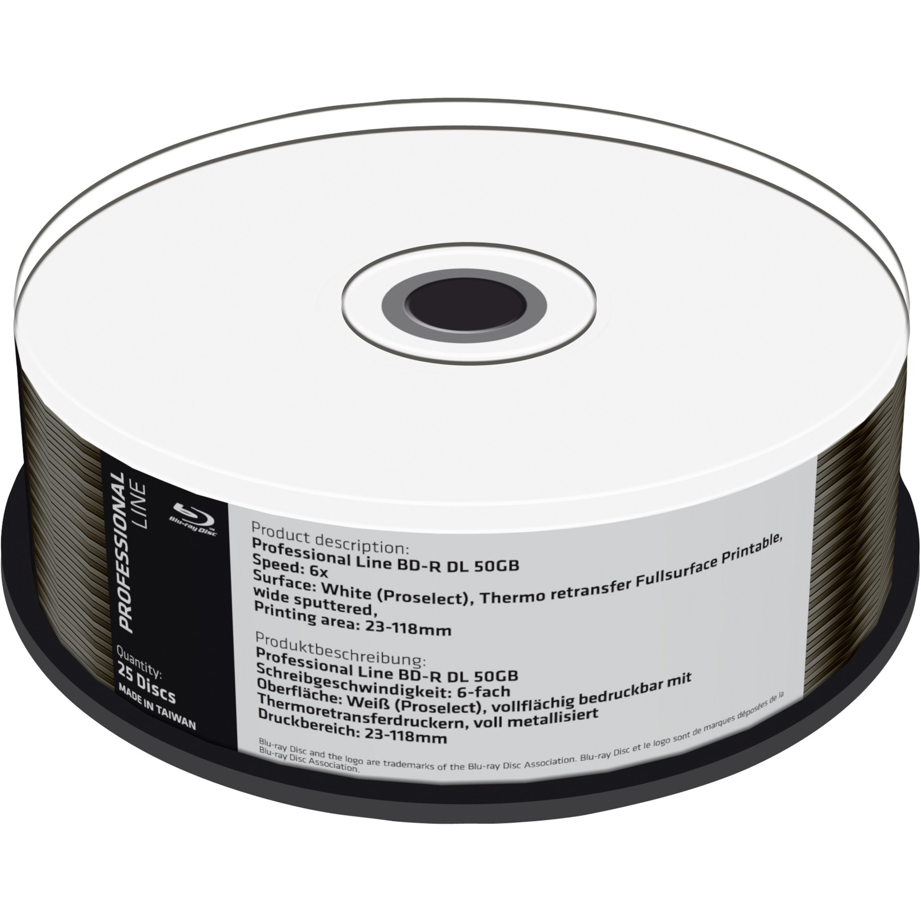 MediaRange BD-R DL 50 GB, Blu-ray-Rohlinge | 04260459611462 MediaRange BD-R DL 50 GB, Blu-ray-Rohlinge | 04260459611462