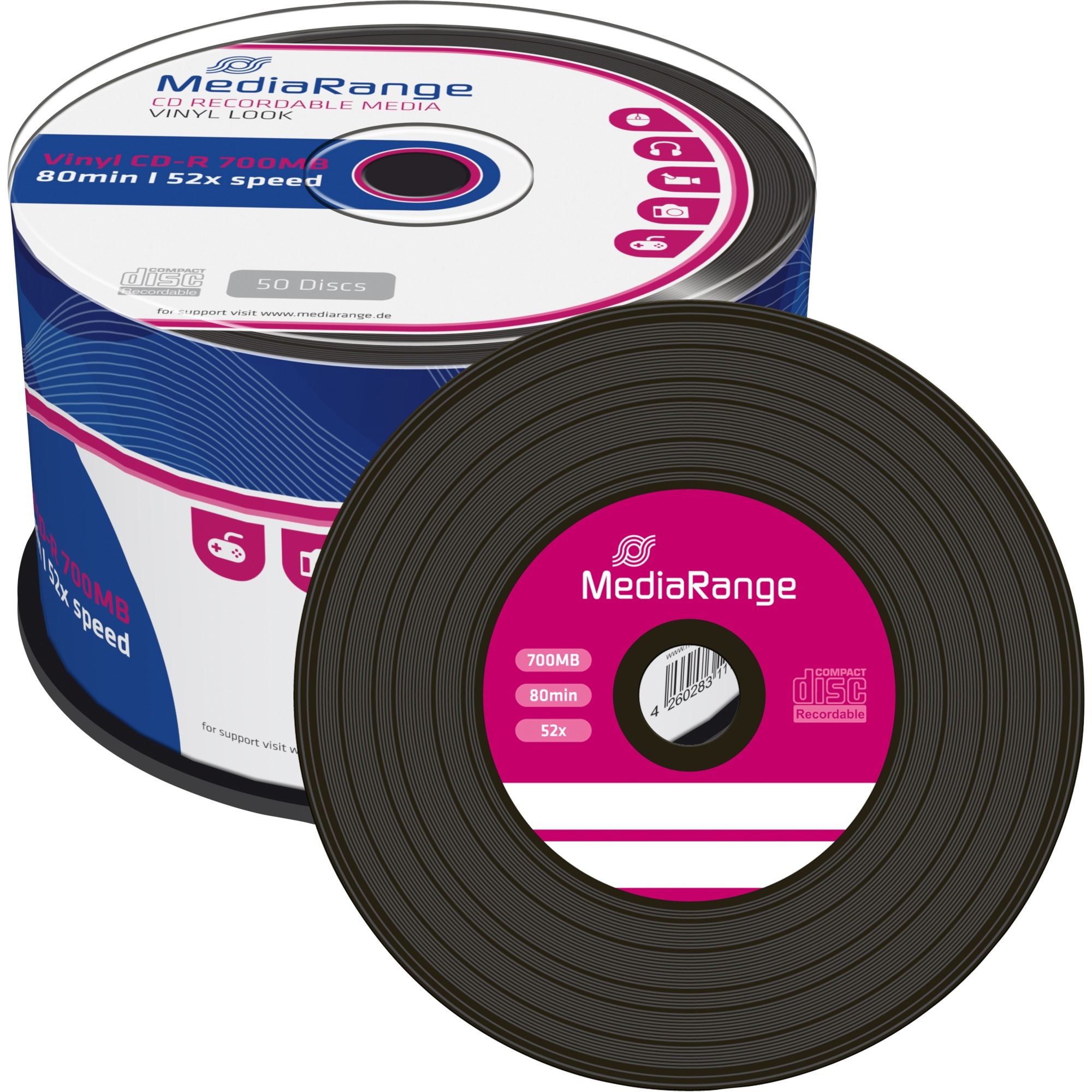 MediaRange CD-R 700 MB, CD-Rohlinge | 04260283111435 MediaRange CD-R 700 MB, CD-Rohlinge | 04260283111435