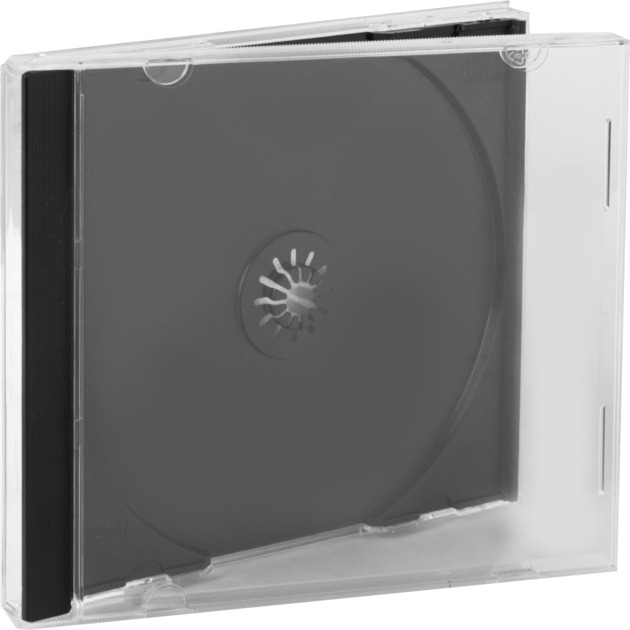 MediaRange Jewelcase Single black tray (100 Stück), Schutzhülle | 04260057123855