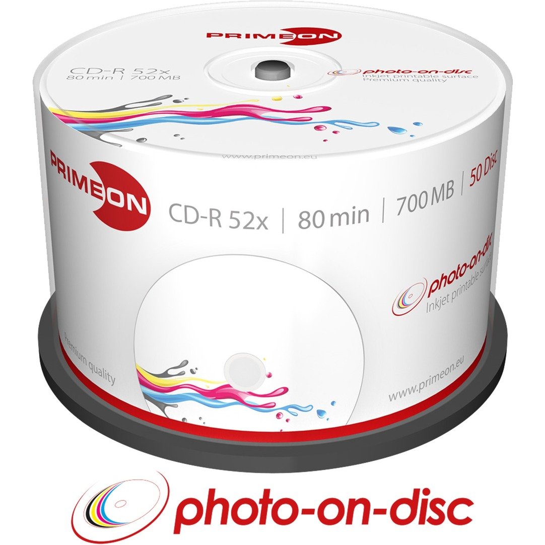 PRIMEON CD-R 700 MB 52x, CD-Rohlinge | 04260027611054 PRIMEON CD-R 700 MB 52x, CD-Rohlinge | 04260027611054