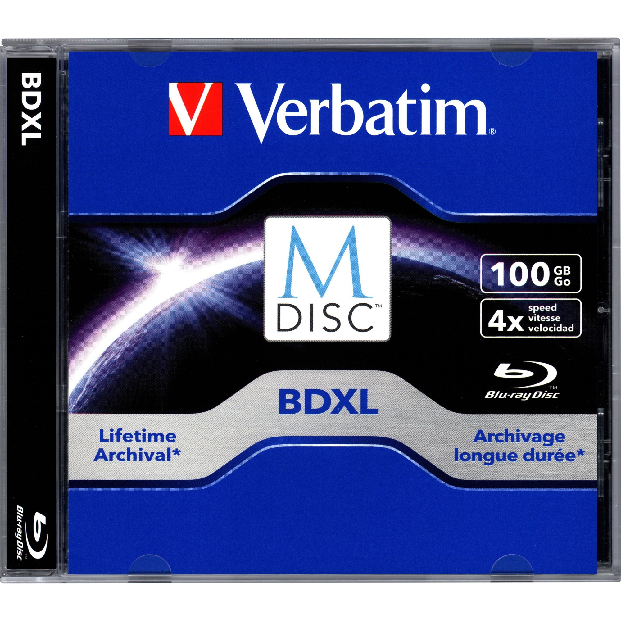 Verbatim BD-R 100GB M-Disc, Blu-ray-Rohlinge | 00023942989127 Verbatim BD-R 100GB M-Disc, Blu-ray-Rohlinge | 00023942989127