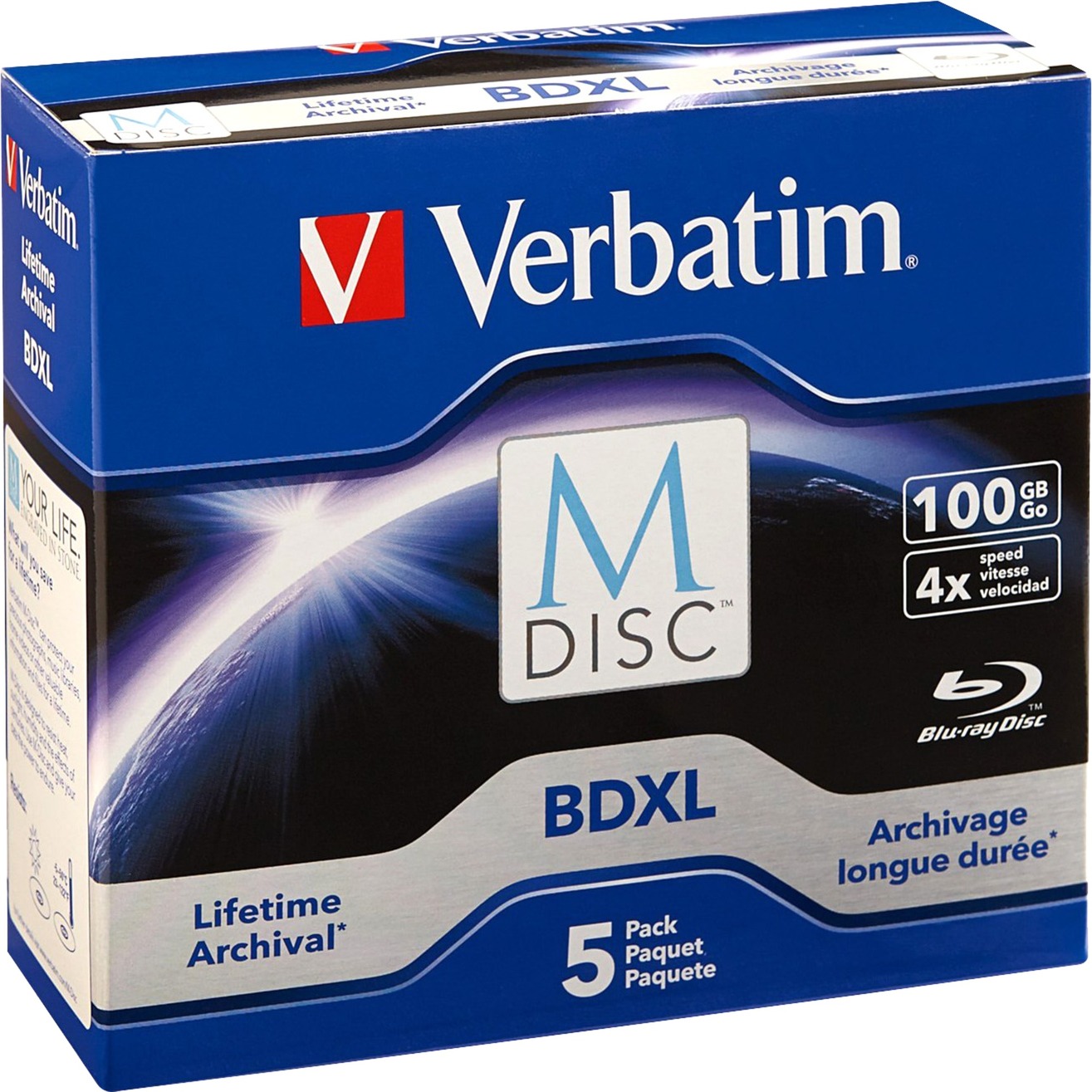 Verbatim BD-R 100GB M-Disc, Blu-ray-Rohlinge | 00023942989134