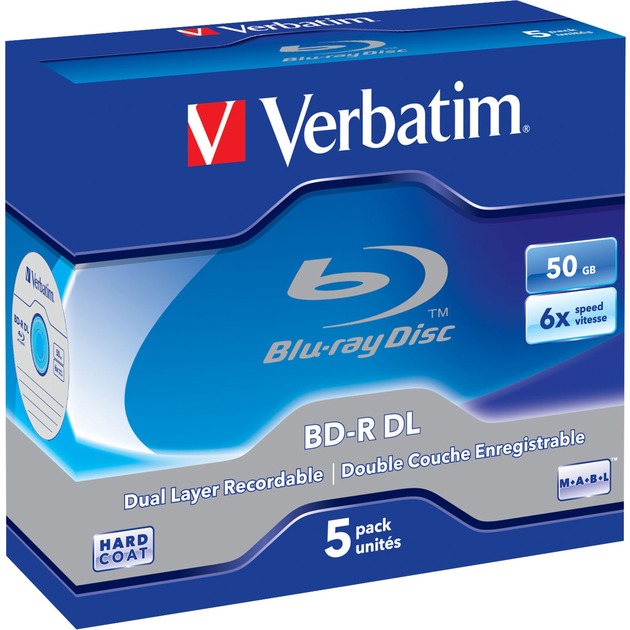Verbatim BD-R 50 GB, Blu-ray-Rohlinge | 00023942437482 Verbatim BD-R 50 GB, Blu-ray-Rohlinge | 00023942437482