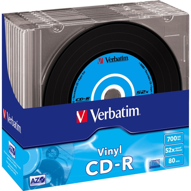 Verbatim CD-R 700 MB Vinyl, CD-Rohlinge | 00023942434269 Verbatim CD-R 700 MB Vinyl, CD-Rohlinge | 00023942434269