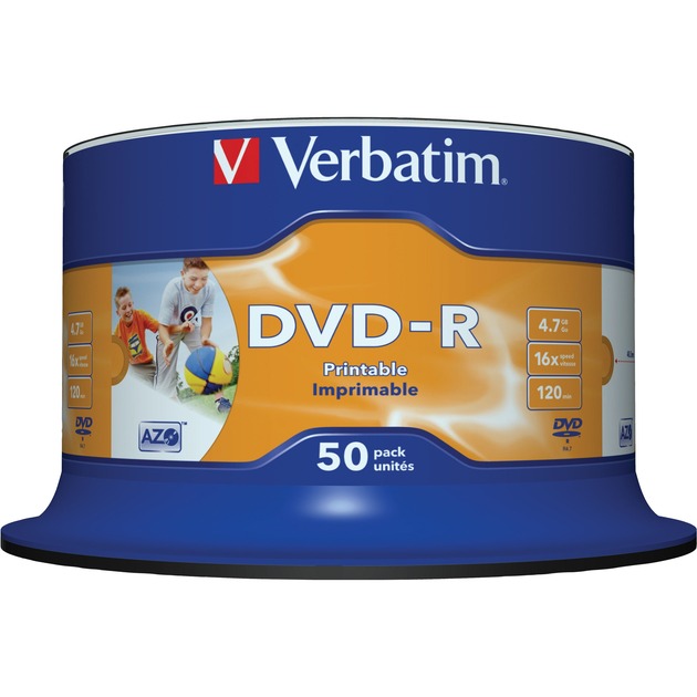 Verbatim DVD-R 4,7 GB, DVD-Rohlinge | 00023942435334 Verbatim DVD-R 4,7 GB, DVD-Rohlinge | 00023942435334