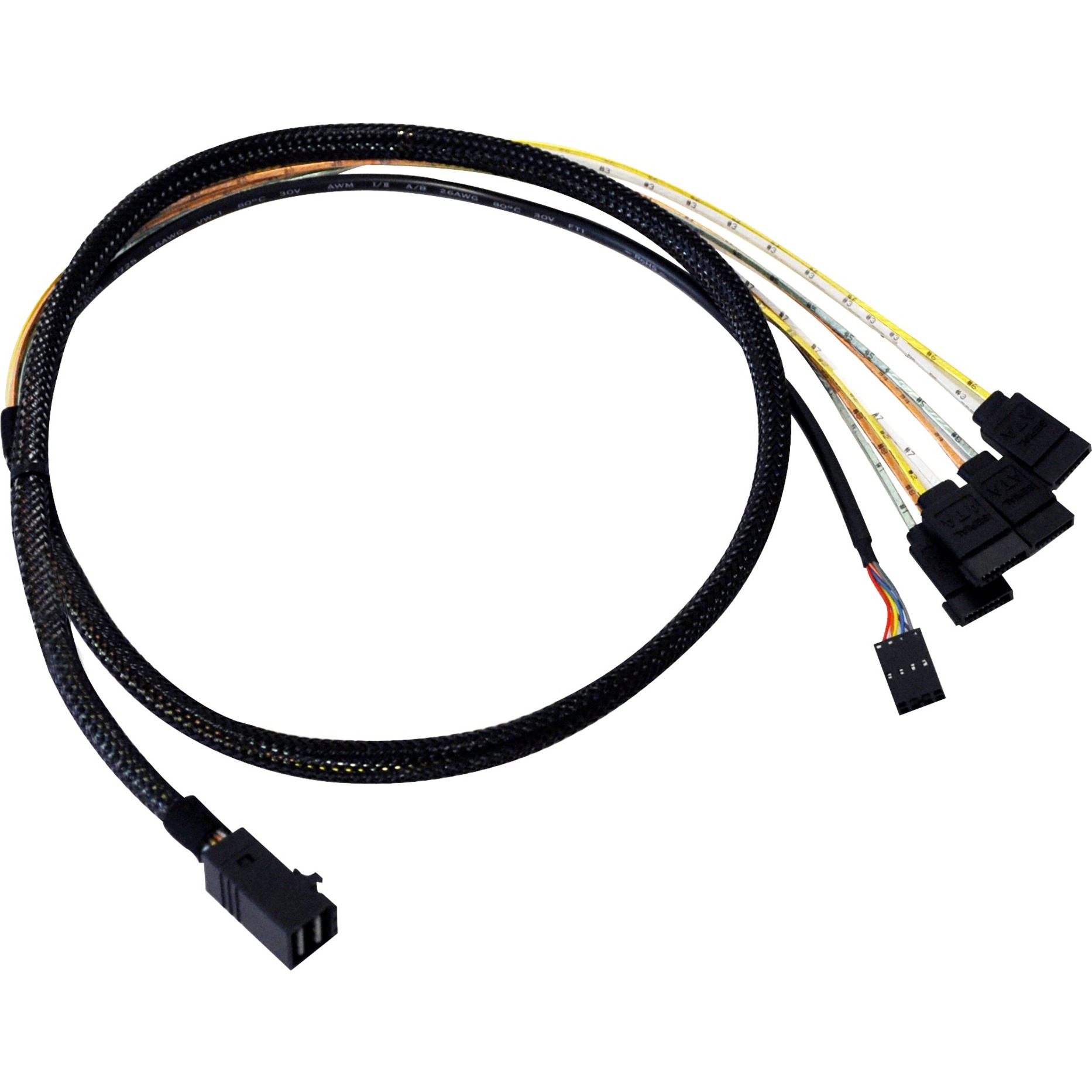 Broadcom Adapterkabel SFF8643 > 4x SATA | 00830343003174 Broadcom Adapterkabel SFF8643 > 4x SATA | 00830343003174